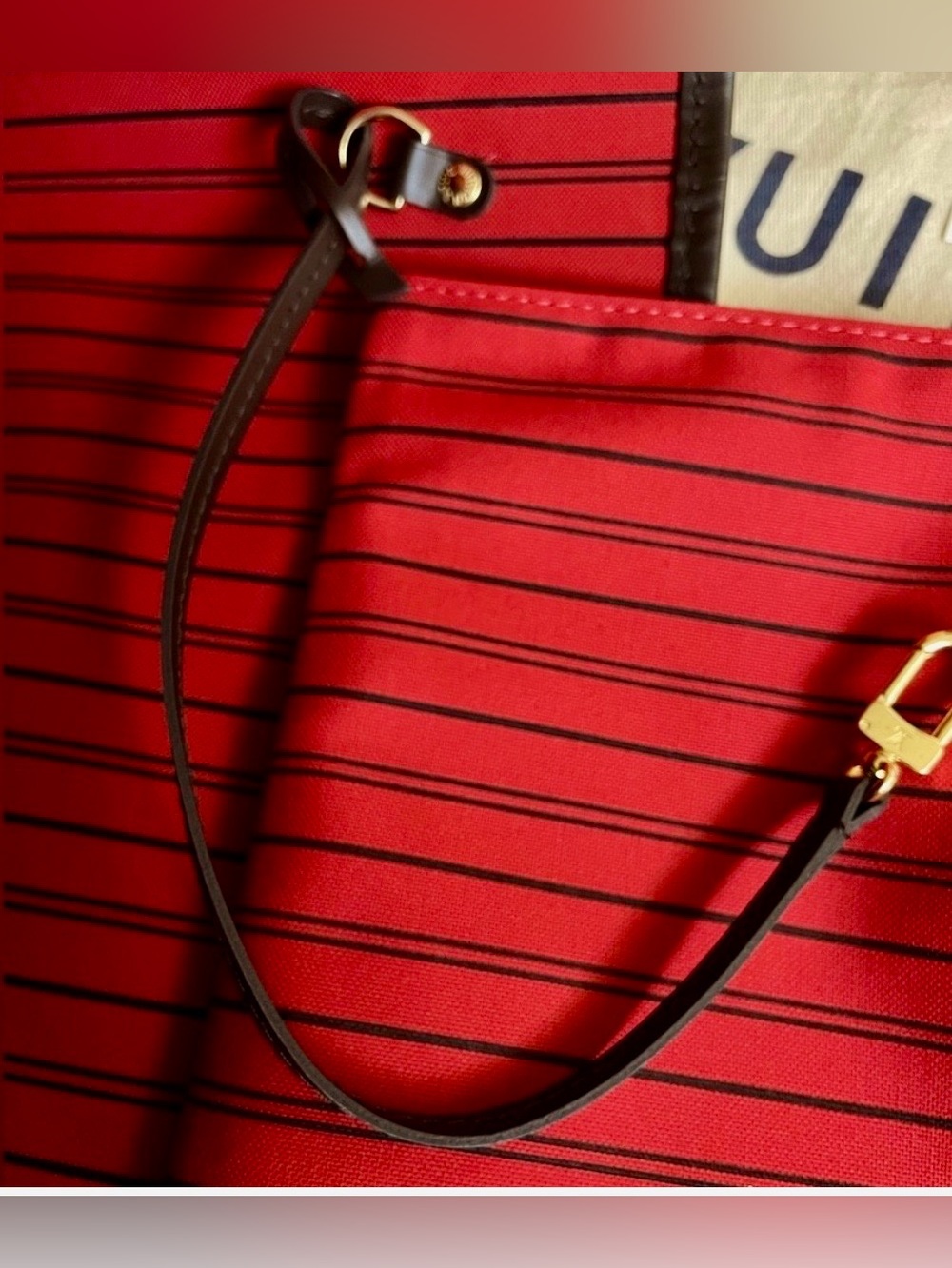 Pristine Authentic Louis Vuitton Damier Ebene Neverfull MM, NWT! - Picture 12 of 15